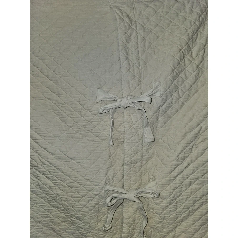 SOFT SURROUNDINGS‎ TIE UP SOFT Beige MATELASSE EURO PILLOW SHAMS 2